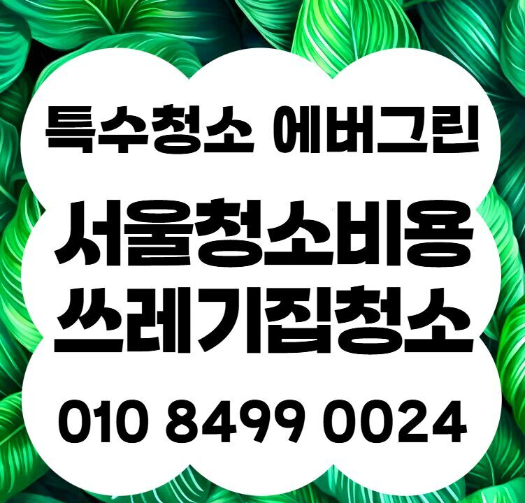 서울쓰레기집청소비용 쓰레기집전문업체