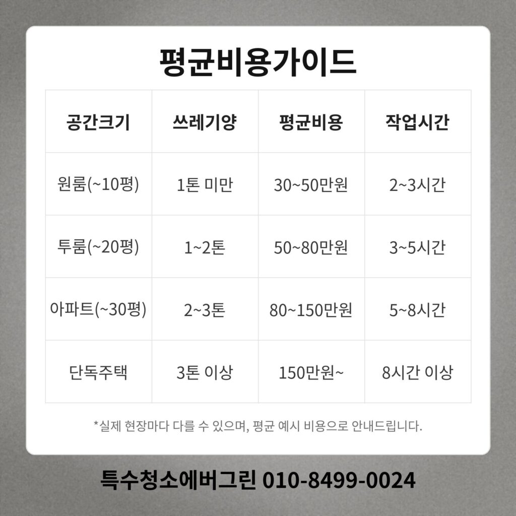 보령 쓰레기집청소