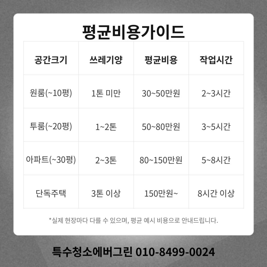 성남 분당구 쓰레기집청소 