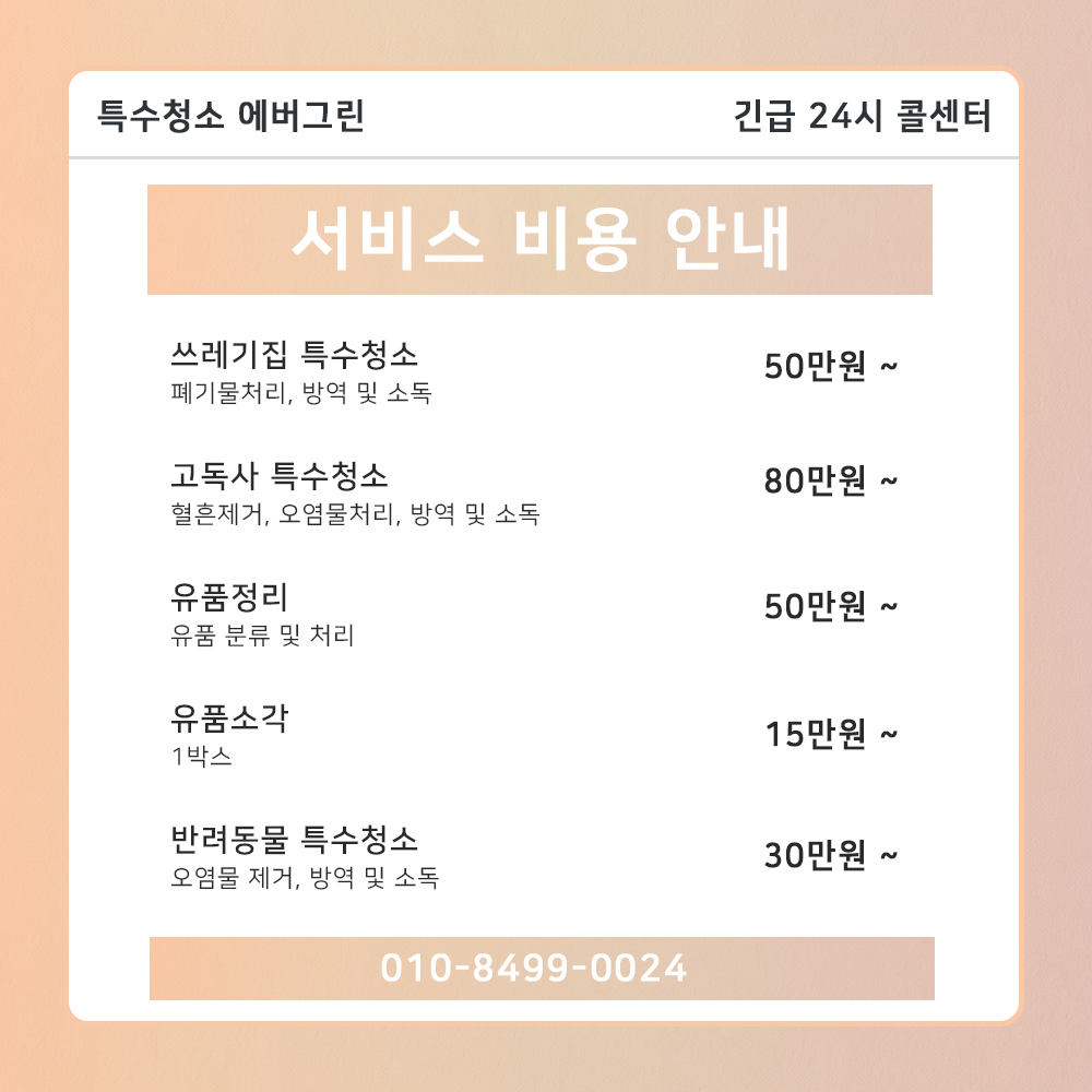 금천구 고독사청소