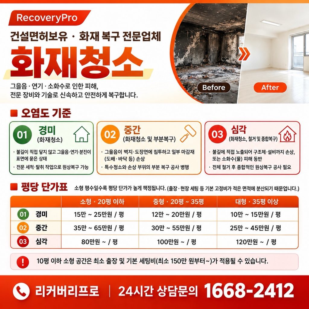 연신내 불광동 화재청소